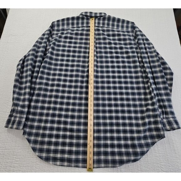 Ralph Lauren Flannel Shirt Men's 2XLT Button Down Classic Fit Green Plaid EUC LN - Picture 16 of 16